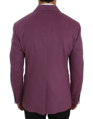 Dolce & Gabbana Paars Kasjmier Slim Fit Blazer Jasje