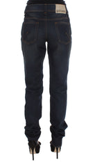 John Galliano Blue Wash Boyfriend Jeans aus Baumwollmischung