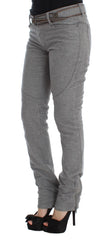 Ermanno Scervino Grijze Katoenen Slim Fit Casual Bootcut Broek