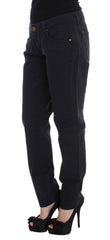 Ermanno Scervino Blauwe Katoenmix Casual Pasvorm Broek