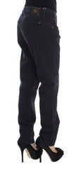 Ermanno Scervino Blauwe Katoenmix Casual Pasvorm Broek