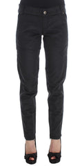 Ermanno Scervino Zwart Katoenmix Regular Fit Broek