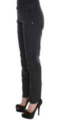 Ermanno Scervino Zwart Katoenmix Regular Fit Broek