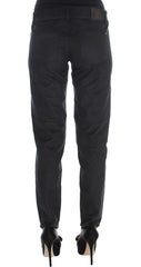 Ermanno Scervino Zwart Katoenmix Regular Fit Broek