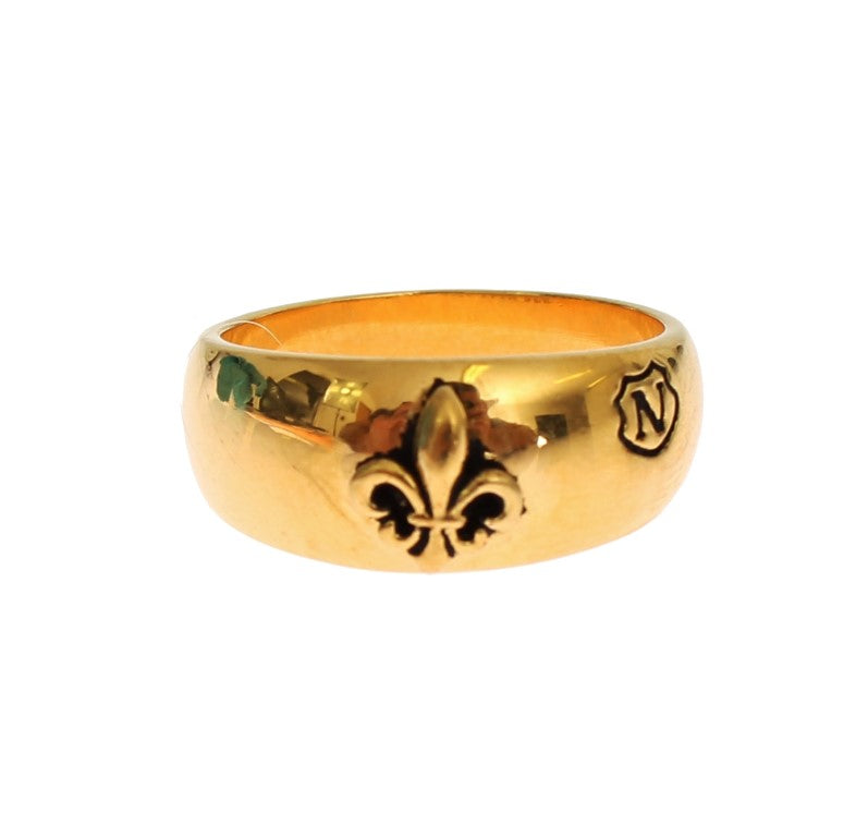 Nialaya Vergulde 925 Zilveren Ring