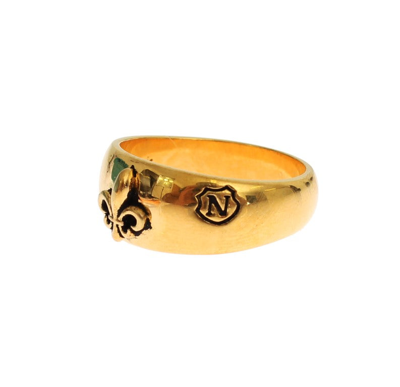 Nialaya Vergulde 925 Zilveren Ring