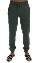 Dolce & Gabbana Green Cashmere Training Pants