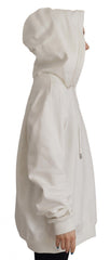 Dolce & Gabbana Witte Hoodie Trui Geborduurd