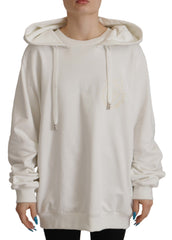 Dolce & Gabbana Witte Hoodie Trui Geborduurd