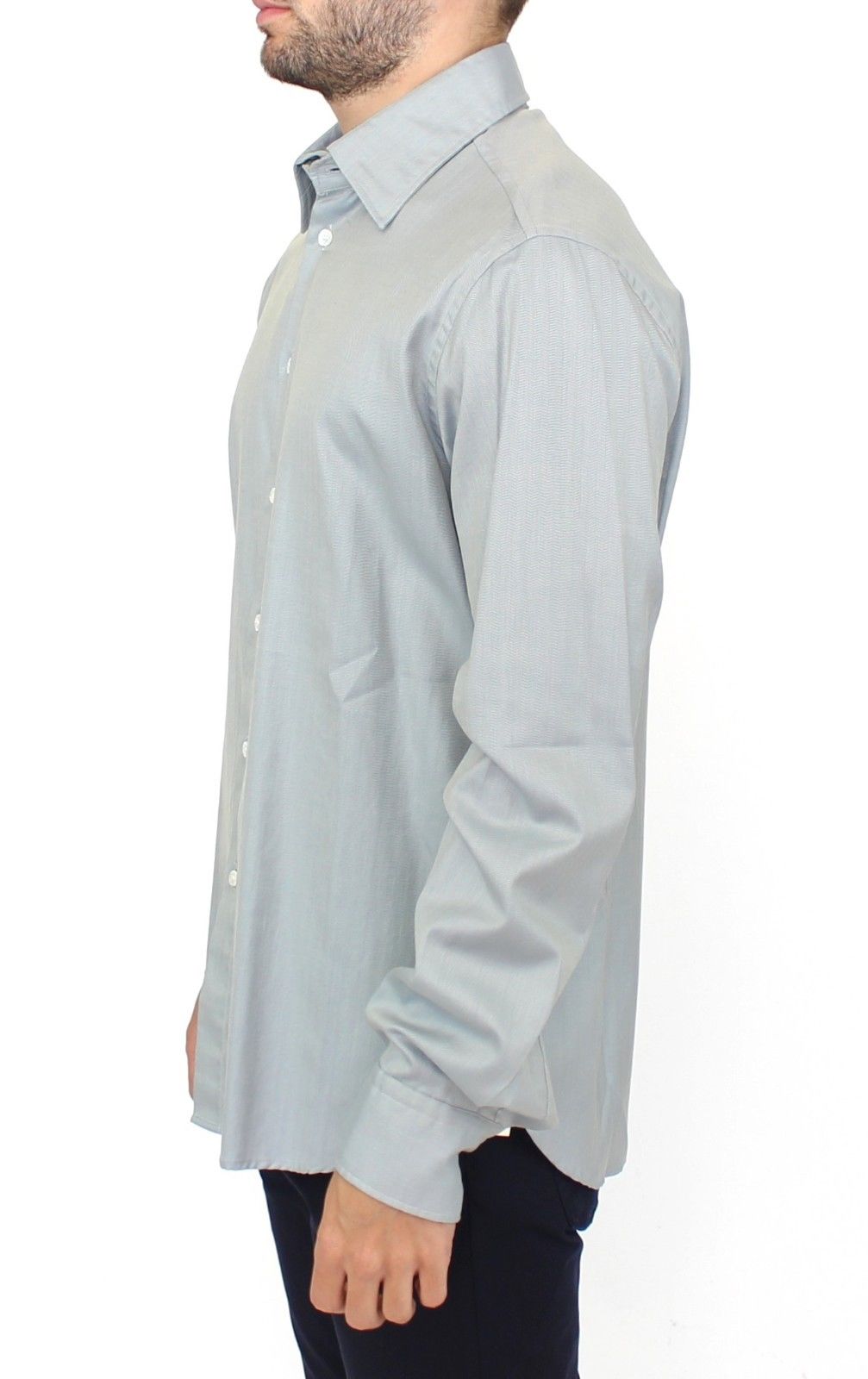 Ermanno Scervino Grijze Katoenen Casual Top met Lange Mouwen