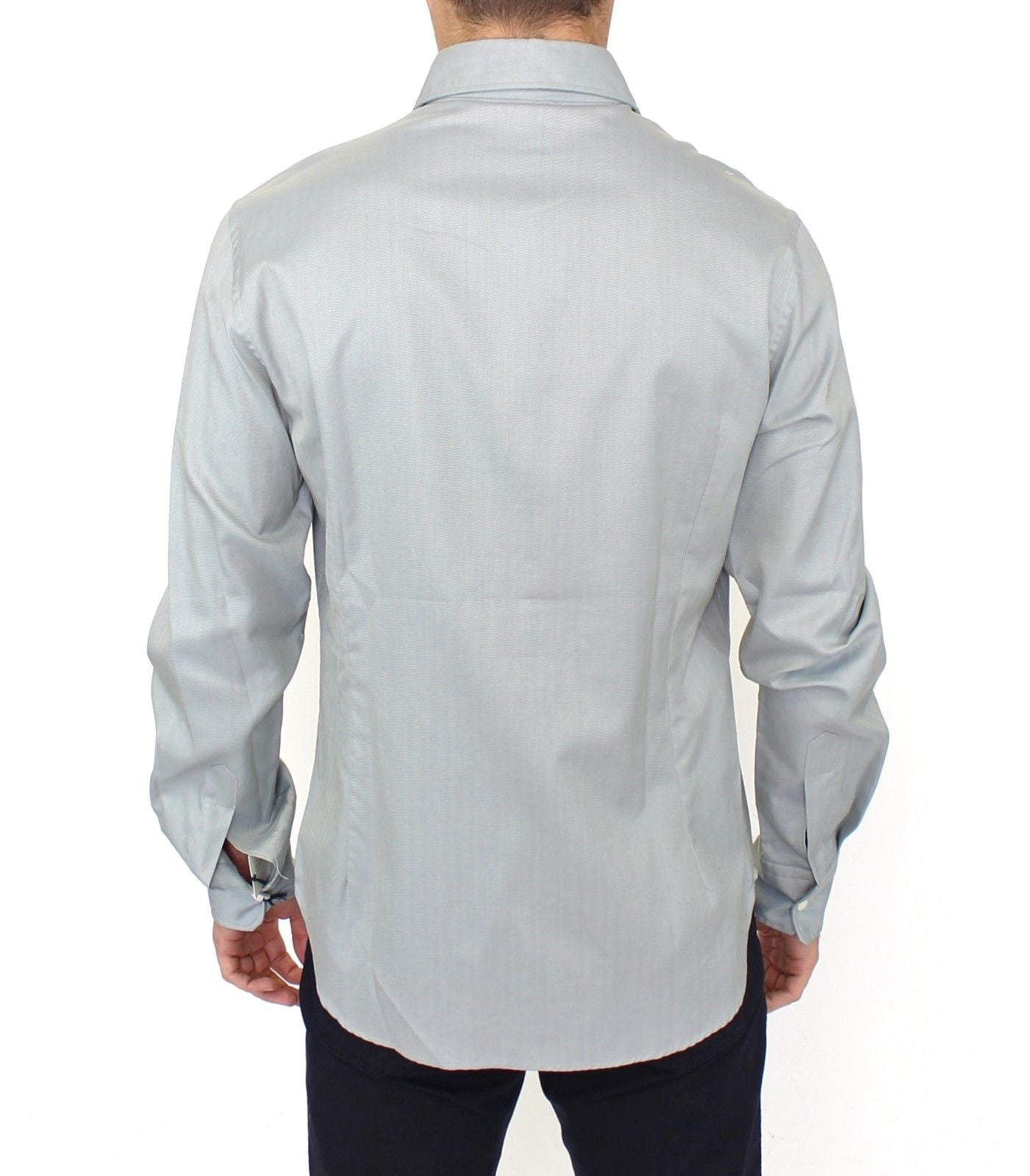 Ermanno Scervino Grijze Katoenen Casual Top met Lange Mouwen
