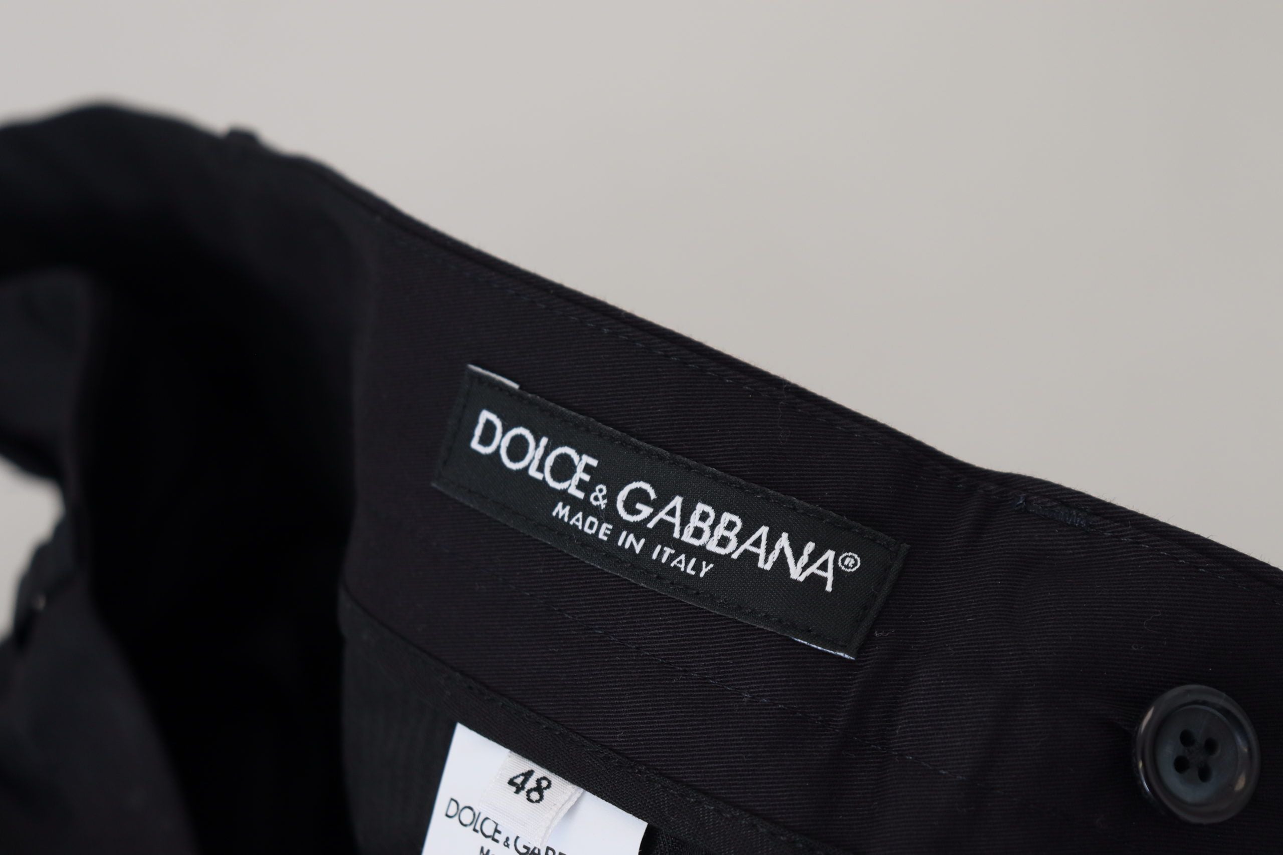 Dolce & Gabbana Blaue Slim Chino-Hose aus Stretch-Baumwolle
