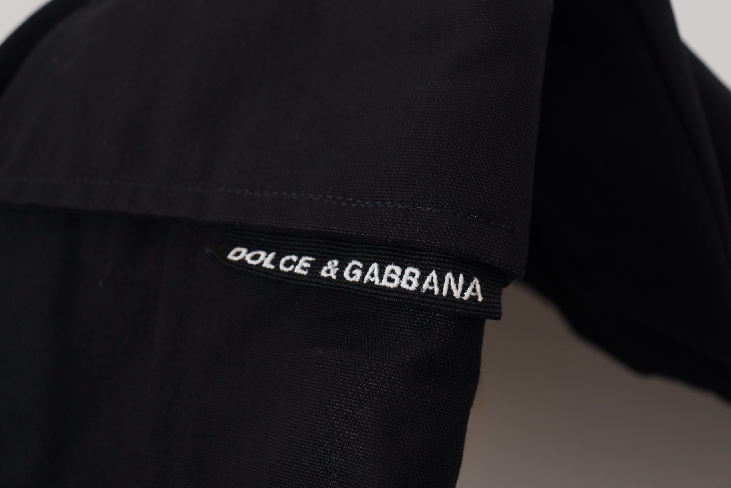 Dolce & Gabbana Schwarze Bermuda-Cargoshorts aus Baumwolle
