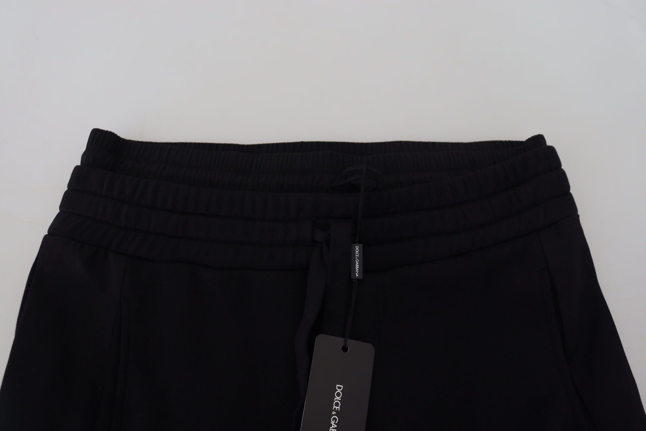 Dolce & Gabbana Schwarze Bermuda-Cargoshorts aus Baumwolle