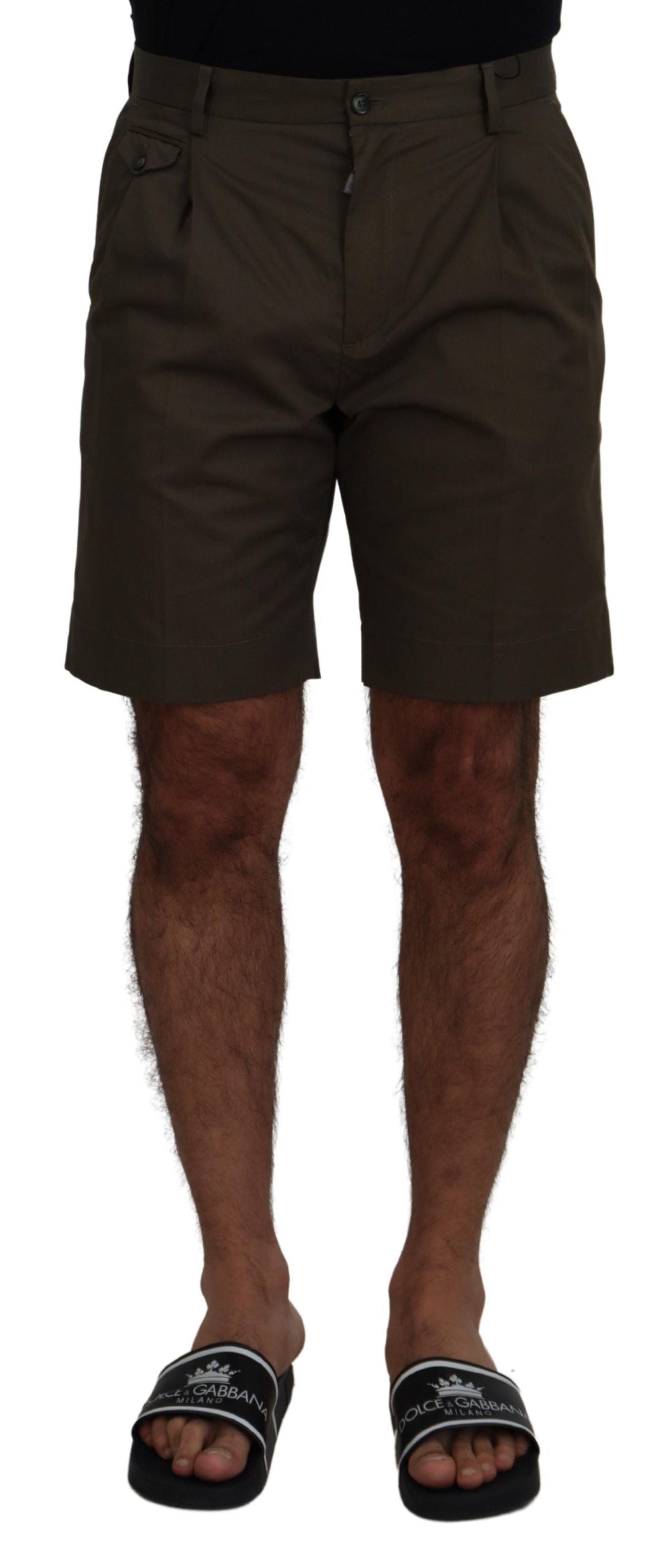 Dolce & Gabbana Grüne Chinos Baumwolle Casual-Shorts