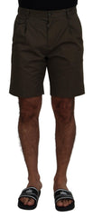 Dolce & Gabbana Grüne Chinos Baumwolle Casual-Shorts