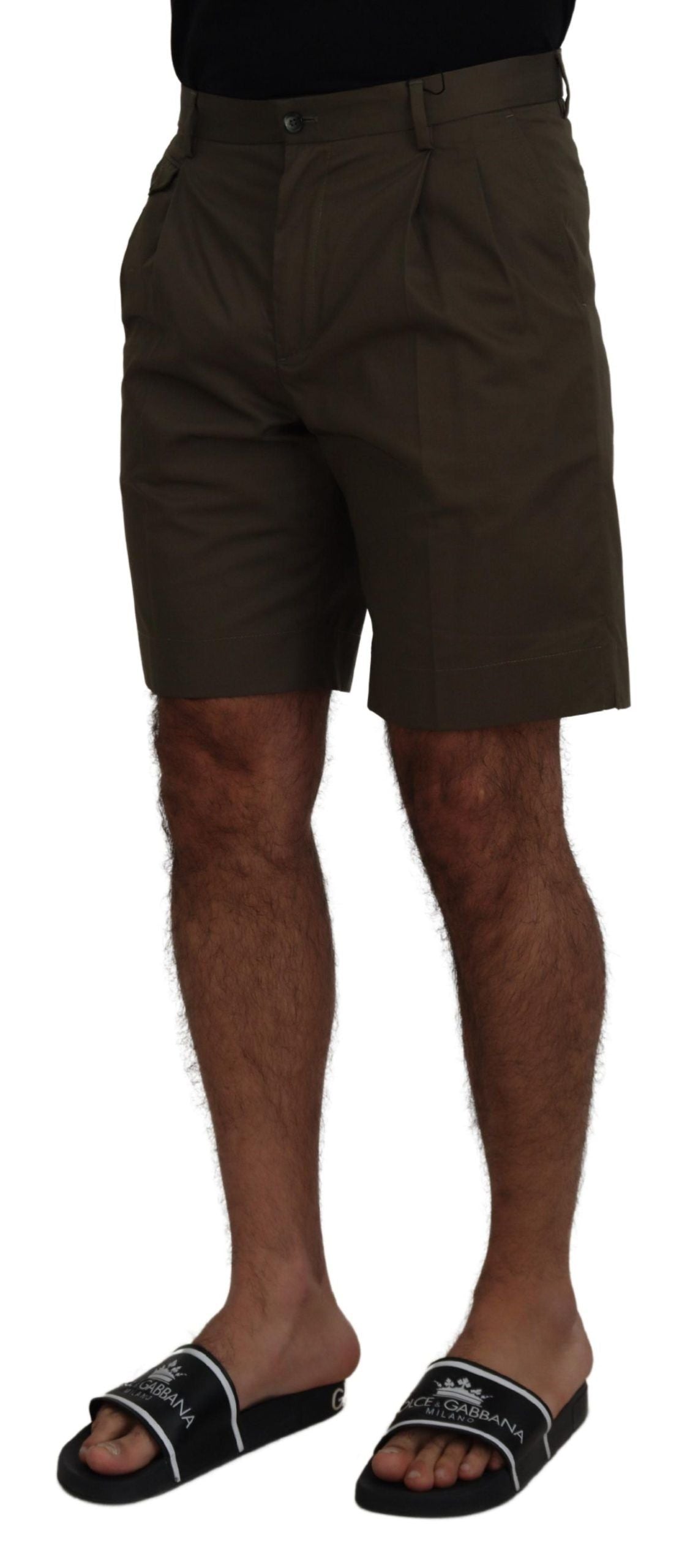 Dolce & Gabbana Grüne Chinos Baumwolle Casual-Shorts