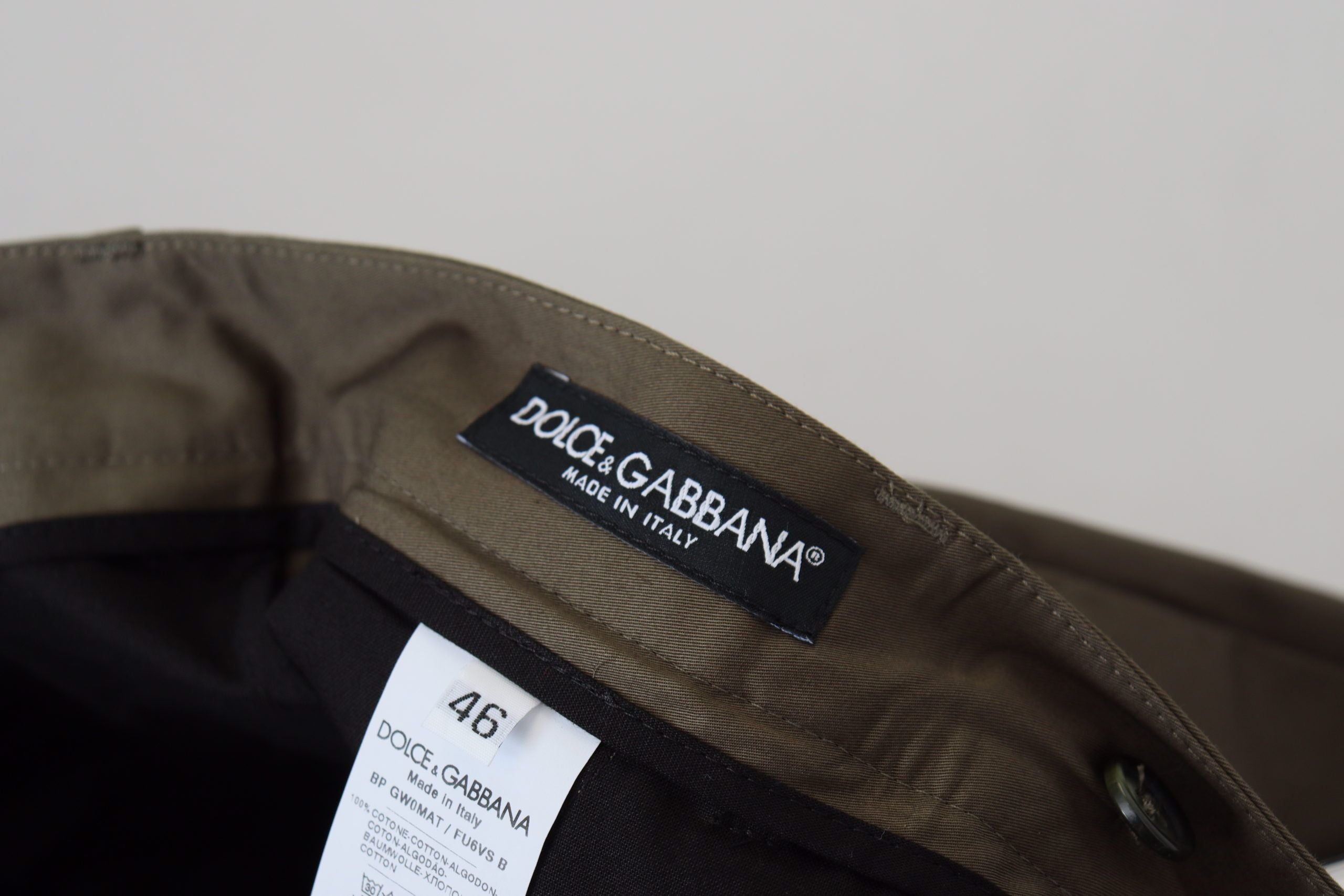 Dolce & Gabbana Grüne Chinos Baumwolle Casual-Shorts