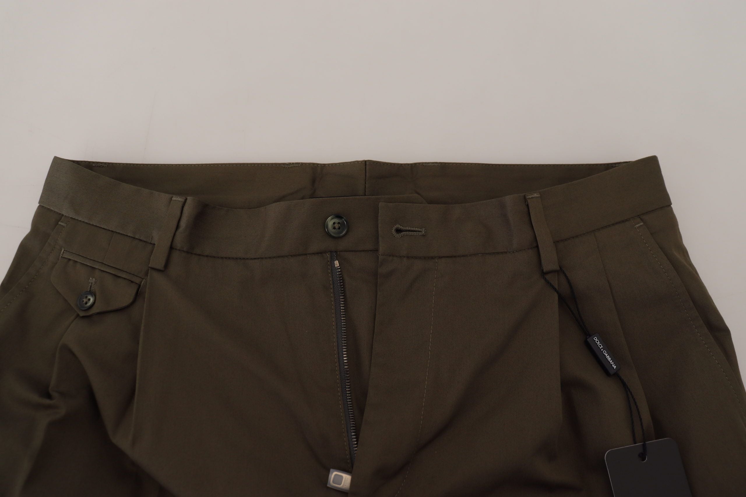 Dolce & Gabbana Grüne Chinos Baumwolle Casual-Shorts