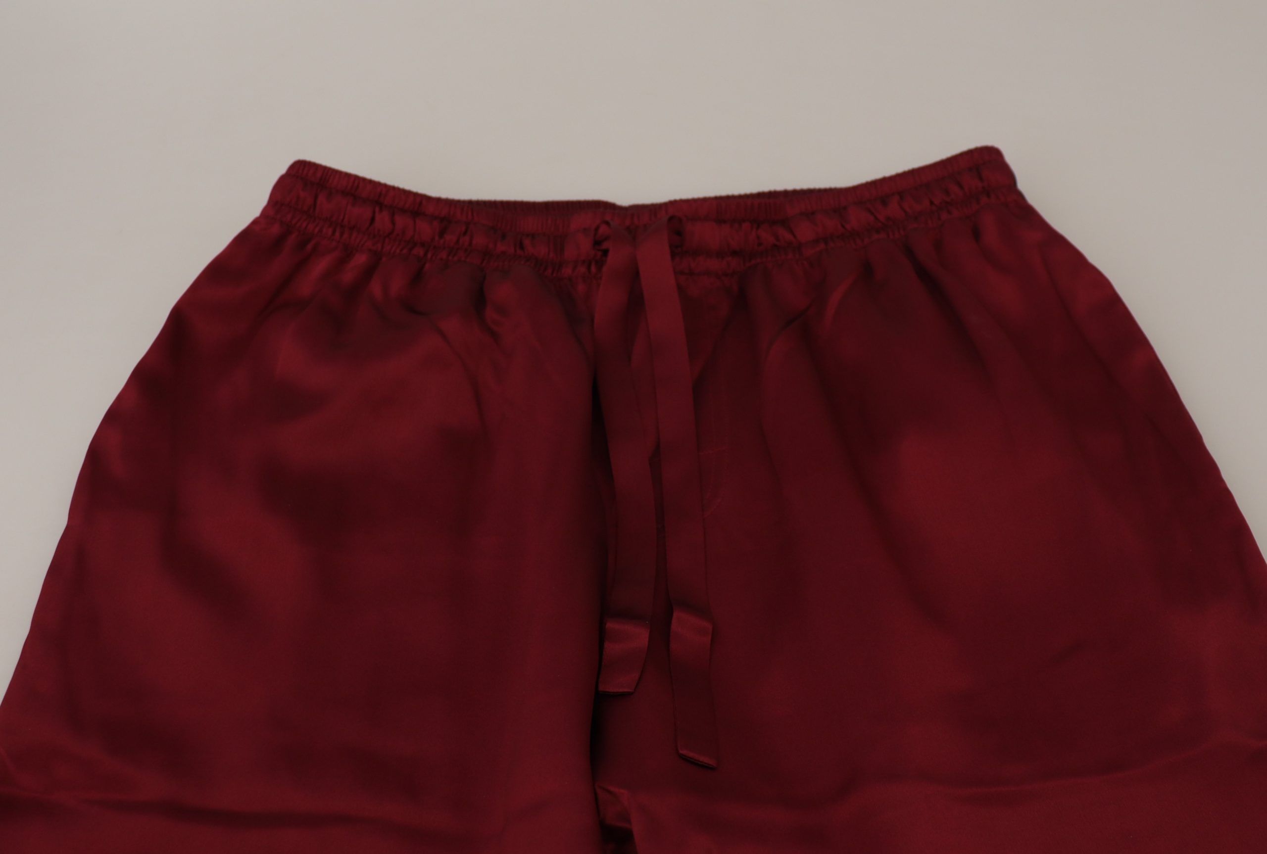 Dolce & Gabbana Bordeaux Seide DG Sleep Lounge Hose