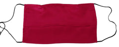 Dolce & Gabbana Rood Katoenen Geplooide Elastische Oorlus Eén Maat Mondkapje
