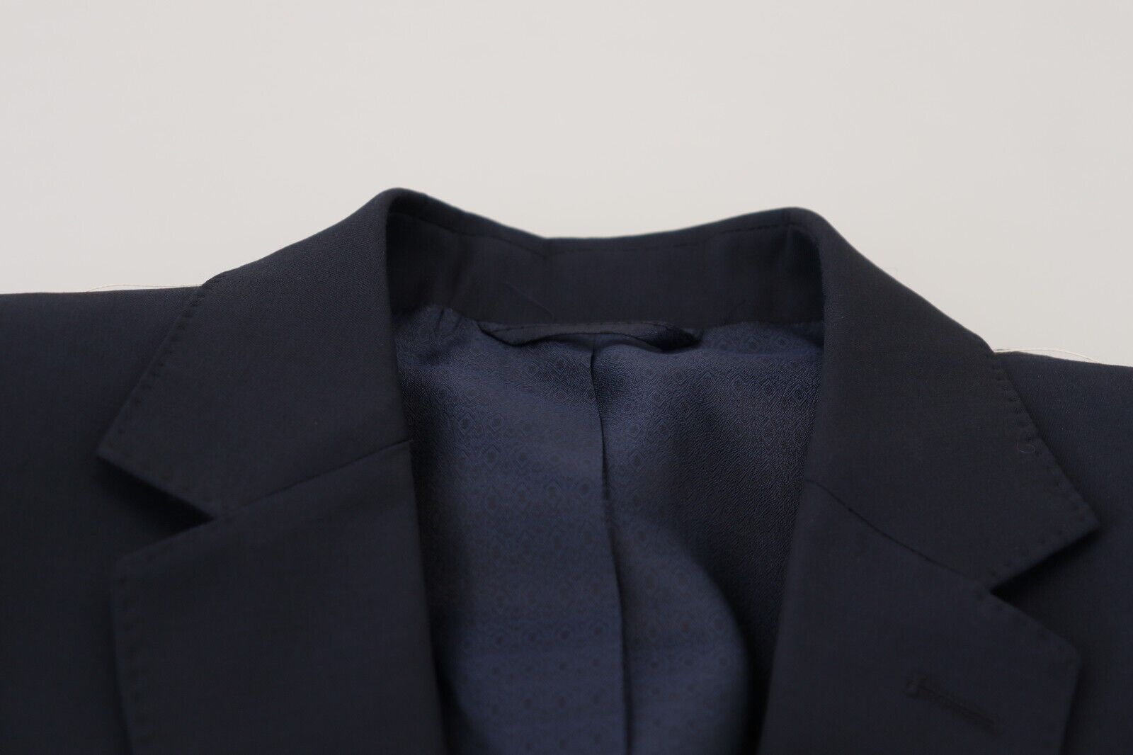 Dolce & Gabbana Dunkelblauer Einreihiger Martini-Blazer aus Wolle
