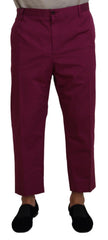 Dolce & Gabbana Magenta Katoenen DG Logo Zakbroek