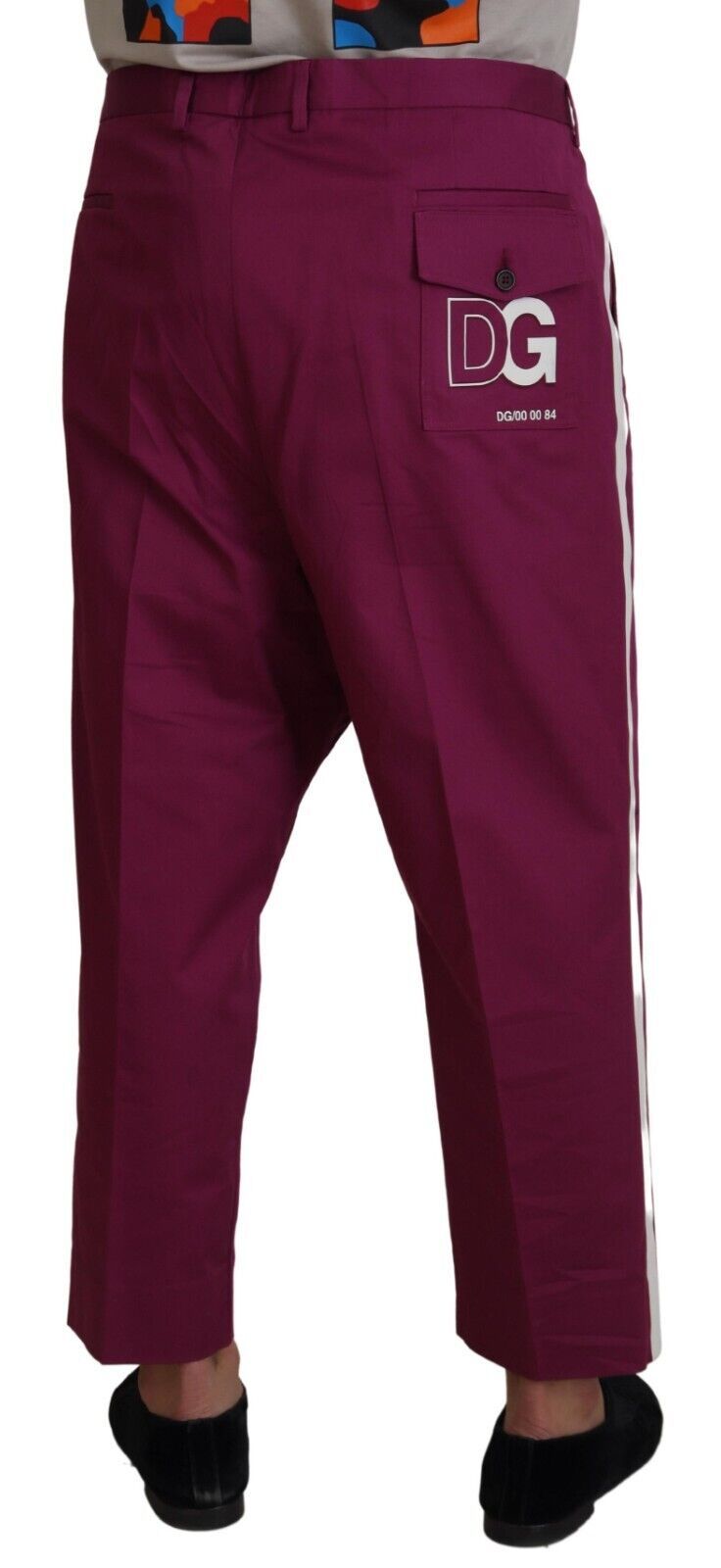 Dolce & Gabbana Magenta Katoenen DG Logo Zakbroek