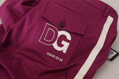 Dolce & Gabbana Magenta Katoenen DG Logo Zakbroek