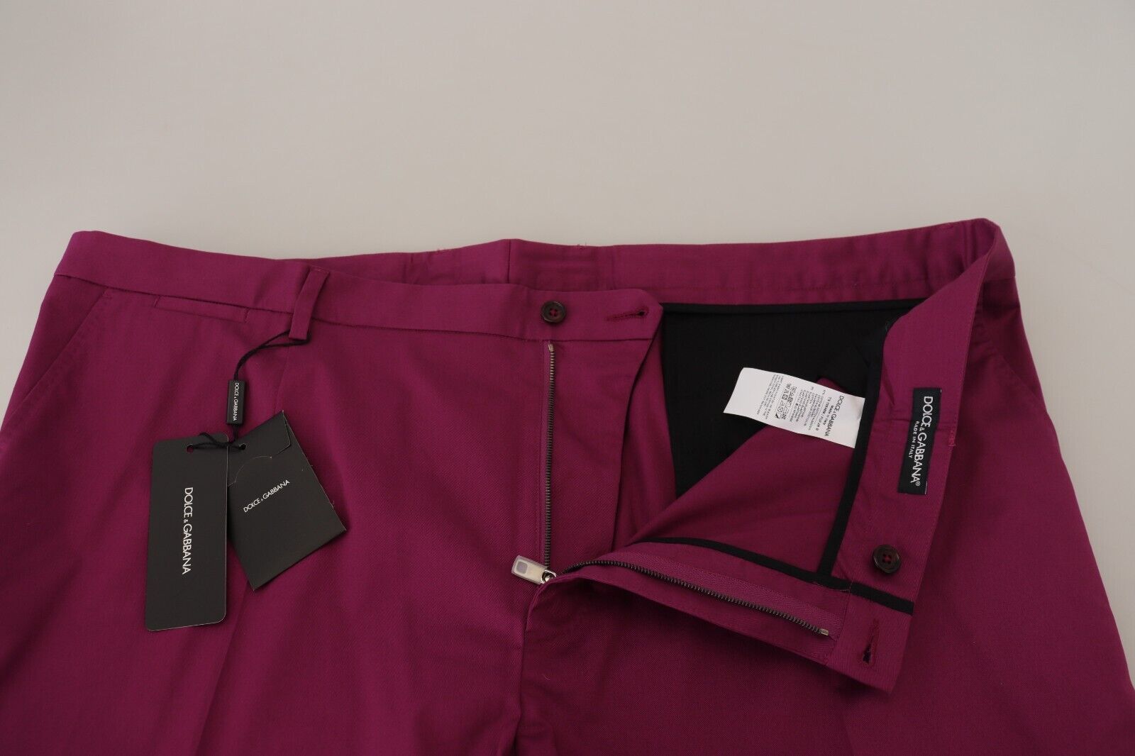 Dolce & Gabbana Magenta Katoenen DG Logo Zakbroek