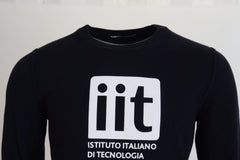 Dolce & Gabbana Blauer Kaschmir-Pullover mit iit-Print
