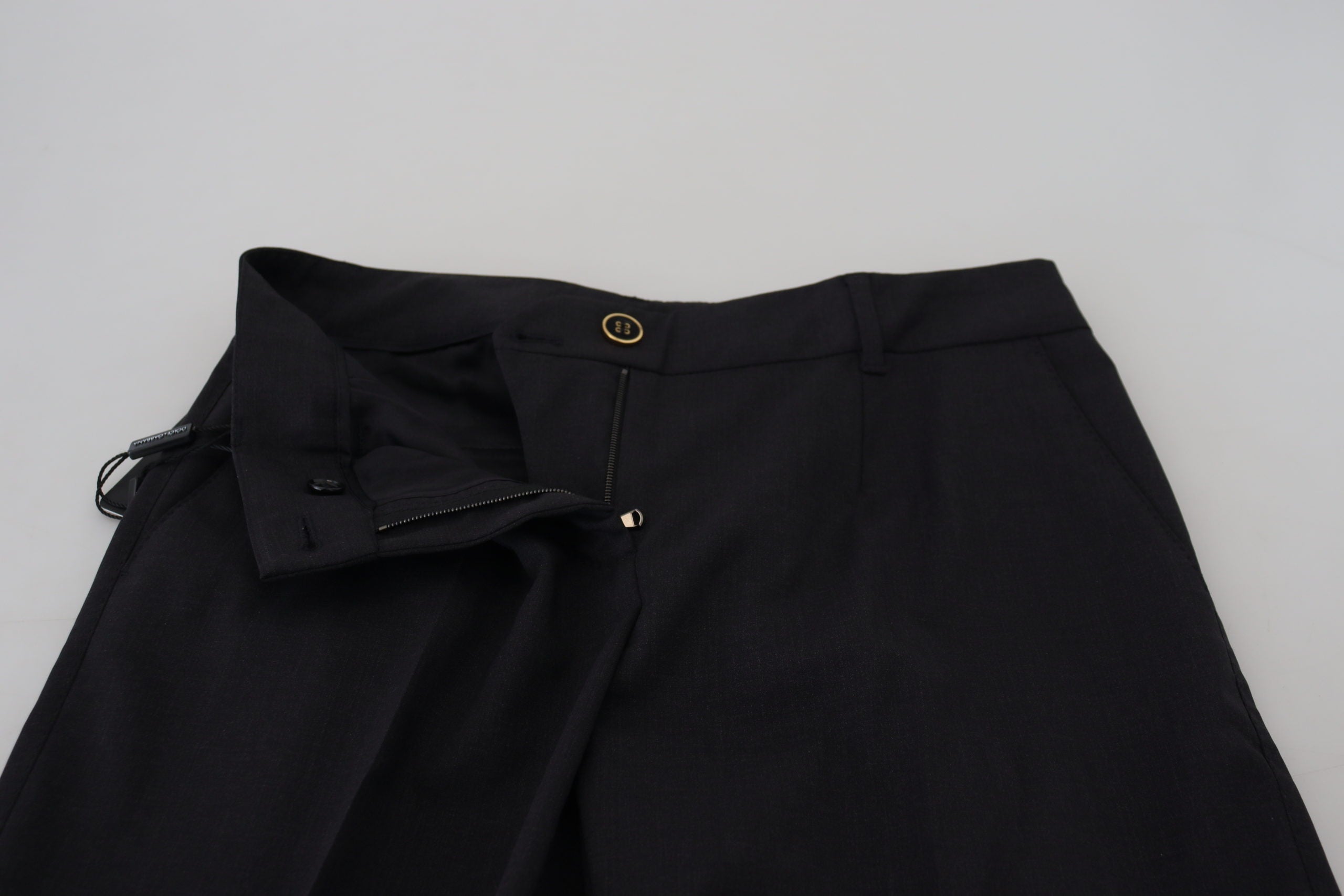 Dolce & Gabbana Graue Formelle Damen-Hose mit schmal zulaufendem Bein