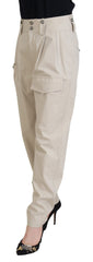 Dolce & Gabbana Beige Katoenen Dames Cargobroek