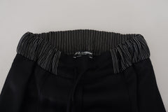 Dolce & Gabbana Zwarte Rechte Katoenen Broek
