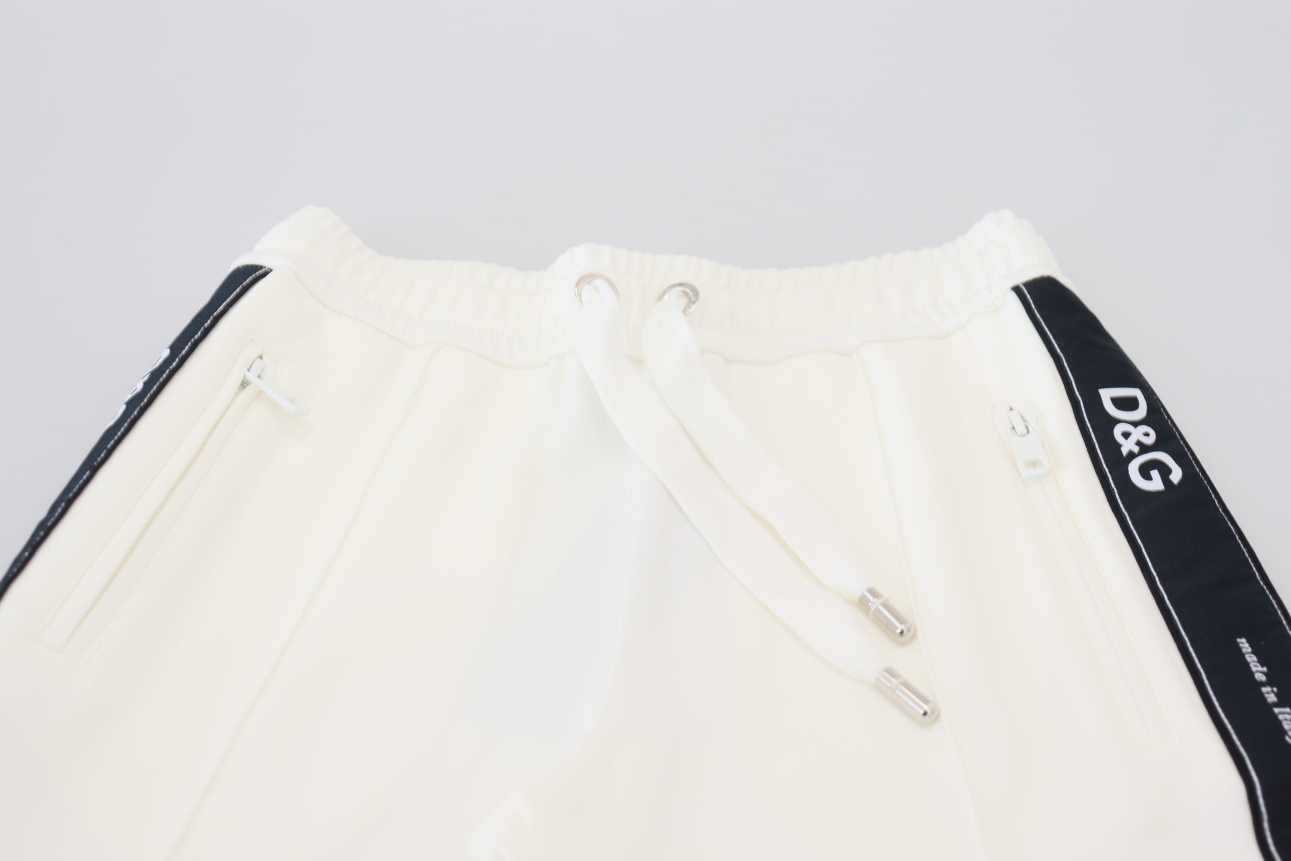 Dolce & Gabbana Weiße DG Logo Jogginghose