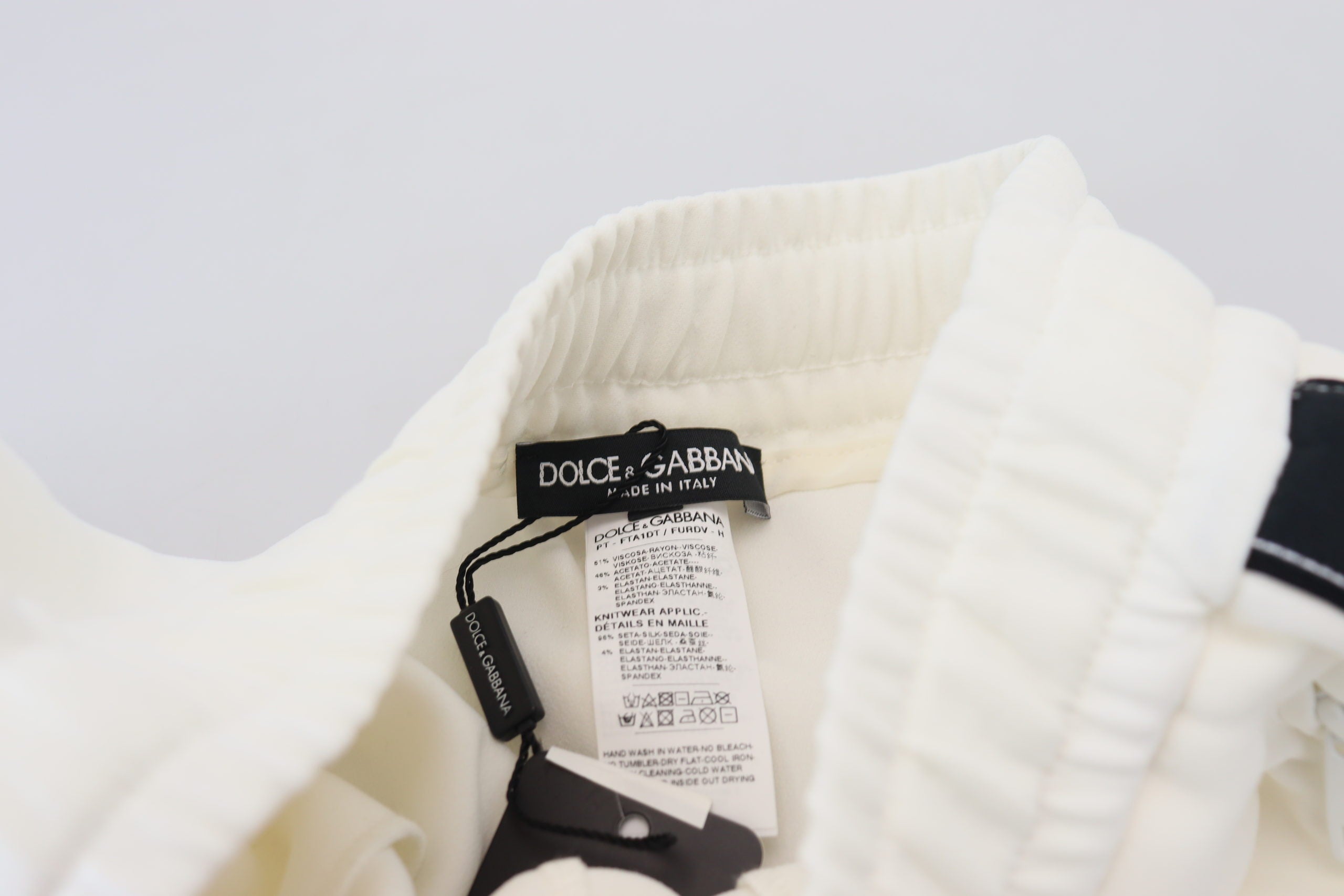 Dolce & Gabbana Weiße DG Logo Jogginghose