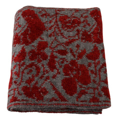 GF Ferre Rot Grau Gestrickte Wickeldecke Damen Schal