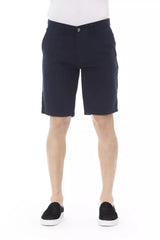Baldinini Trend Bermuda-Shorts für Herren aus blauer Baumwolle