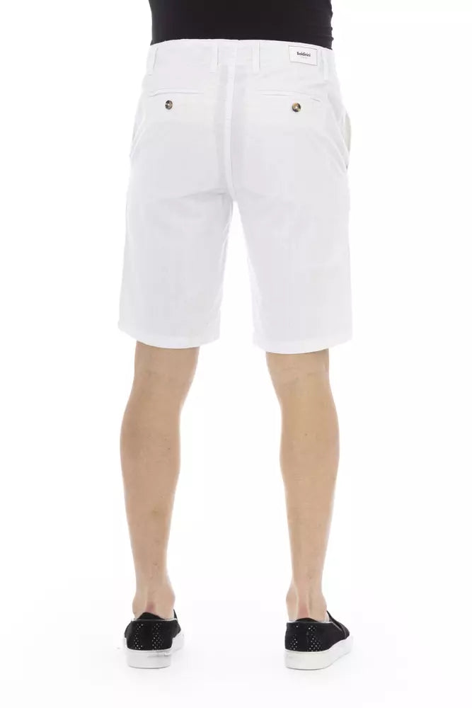 Baldinini Trend Witte Katoenen Heren Bermuda Shorts