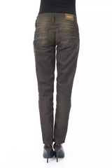BYBLOS Black Cotton Women's Regular Jeans