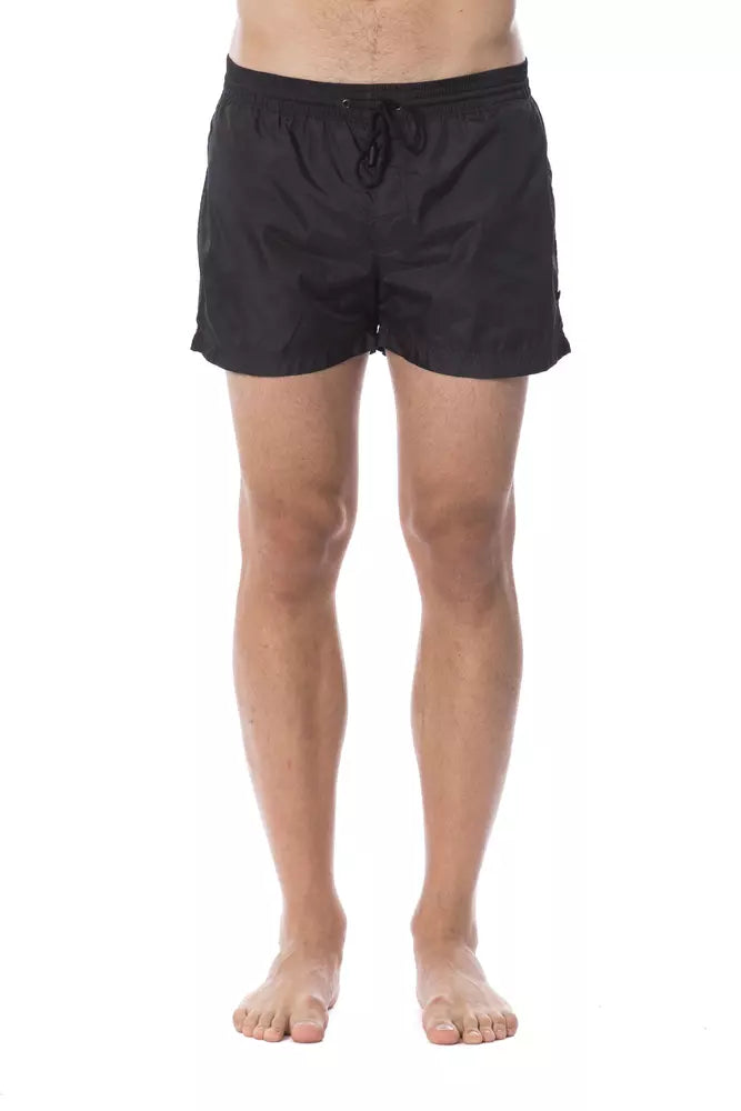 Roberto Cavalli Sport Schwarze Polyester Badeshorts für Herren