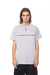 Nicolo Tonetto Graues Baumwoll-Herren-T-Shirt