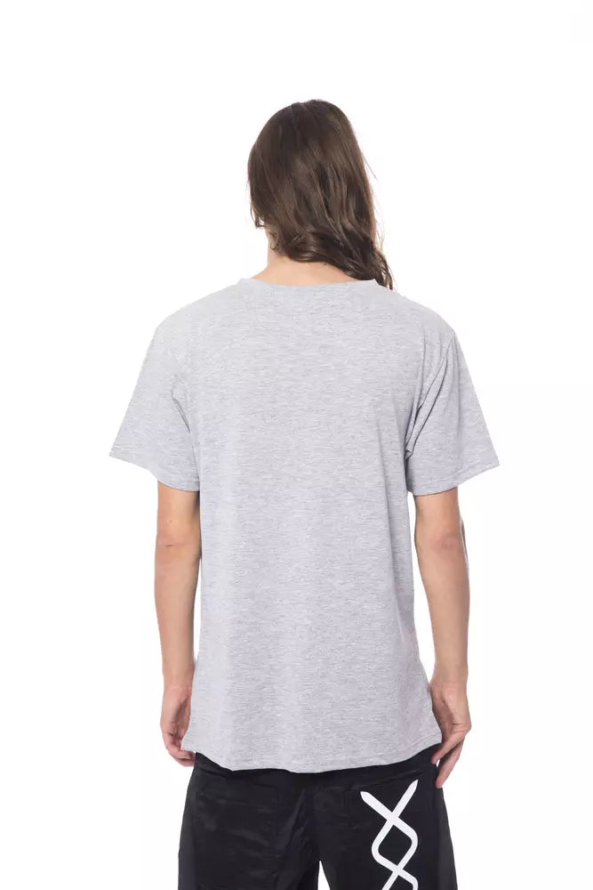Nicolo Tonetto Graues Baumwoll-Herren-T-Shirt
