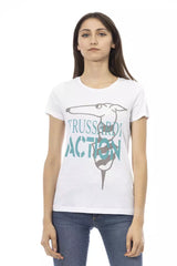 Trussardi Action White Cotton Women T-Shirt