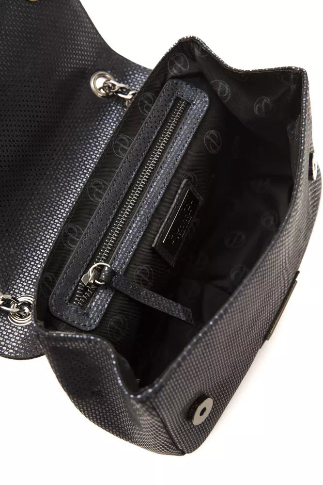 Pompei Donatella – Blaue Umhängetasche aus Leder für Damen