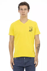 Trussardi Action Gelbes Baumwoll-Herren-T-Shirt