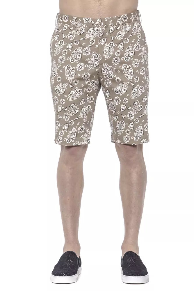 PT Torino Beige Katoenen Heren Bermudashorts