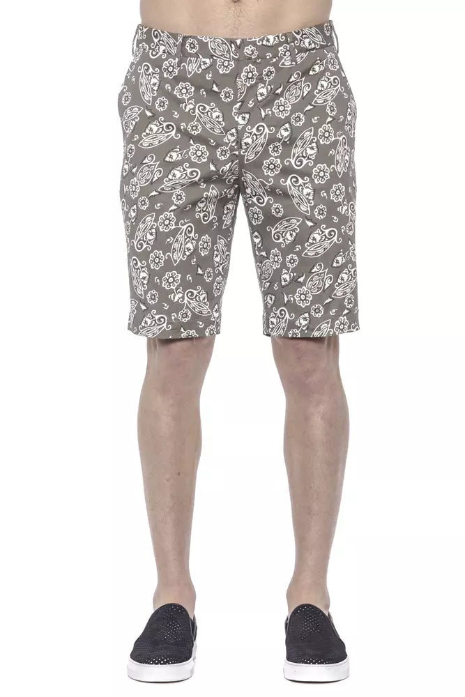 PT Torino Groene Katoenen Heren Bermuda Shorts