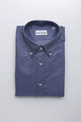 Robert Friedman Blue Cotton Mens Shirt
