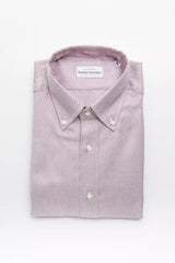 Robert Friedman Red Cotton Men's Shirt